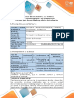 Guía de Actividades y Rúbrica de Evaluación - Fase 2 - Análisis Del Proyecto