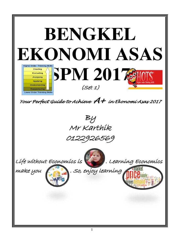 Soalan Sebenar Ekonomi Spm 2018