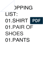 1shopping List