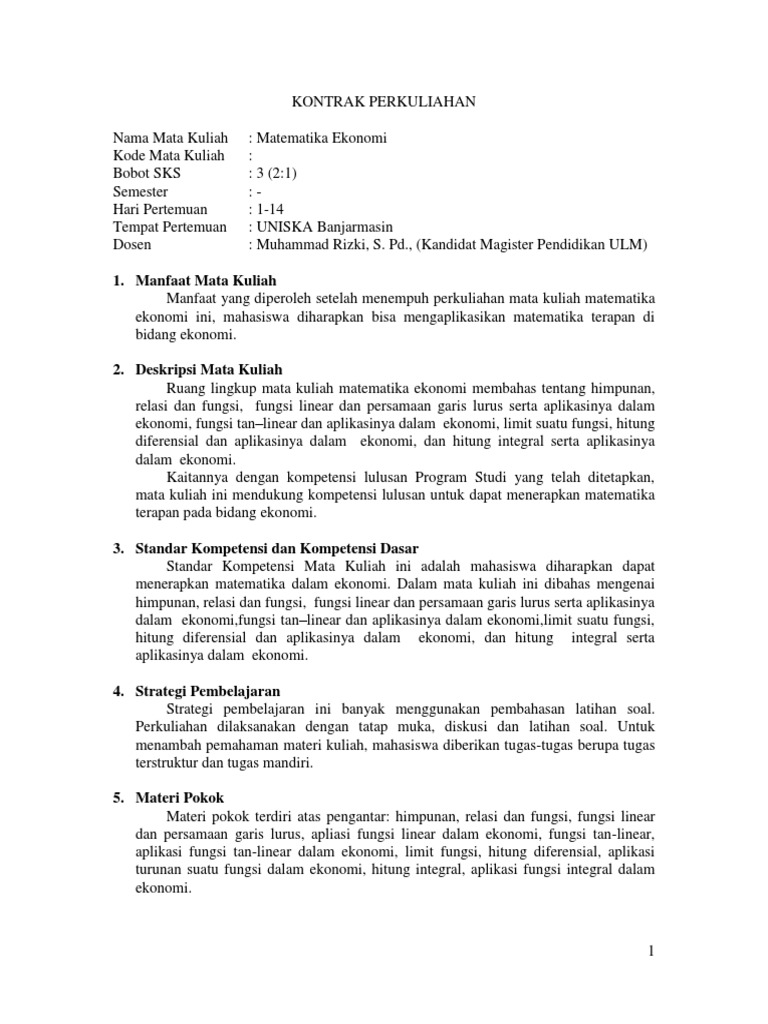 Contoh Soal Matematika Ekonomi Fungsi Linear - Contoh Soal ...