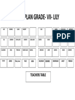 Seat Plan Grade