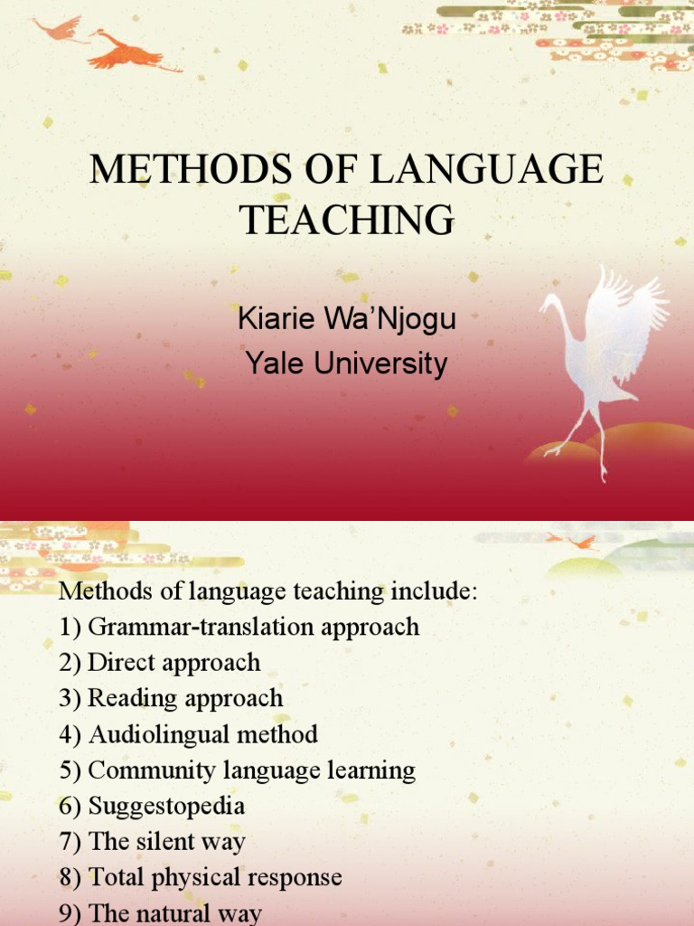 Methods of Language Teaching | PDF