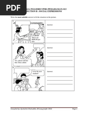 Bi Pemahaman Social Expressions Practice Pdf