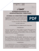 Acuerdo 6-2017, Sat Modifica Papel Sellado Especial para Protocolos PDF