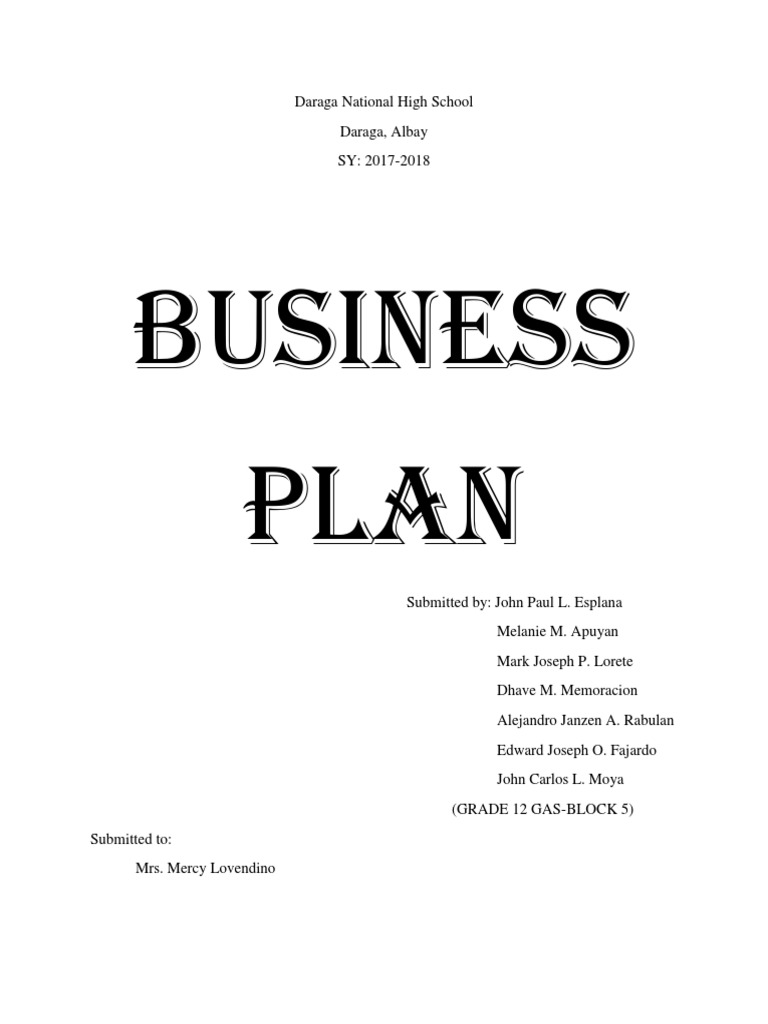 12 components of a business plan pdf picture