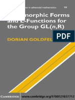 Autopomorphic Forms and L Functions For The Group GL N R D. Goldfeld Cambridge 2006 WW