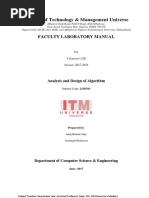 ADA Lab Manual - AnujJain ITM Universe Vadodara