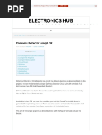 Darkness Detector Using LDR