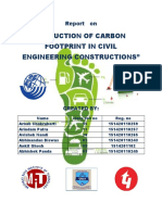 Reduction of Carbon Footprint in Civil Engineering Constructions