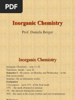 Inorganic Chemistry: Prof. Daniela Berger