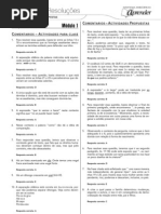 Espanhol - Caderno de Resoluções - Apostila Volume 1 - Pré-Vestibular Esp1 aula01