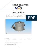 Instruction of XB Series Cycloidal Gearbox