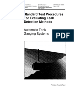 Standard Test Procedures For Evaluating Leak Detection Methods