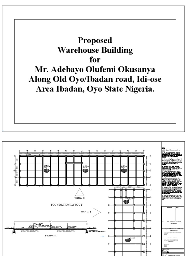 New Warehouse Amended Drawings | PDF | Building Engineering | Engineering