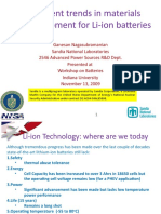 Current Trends in Materials Development For Li-Ion Batteries