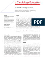 Continuing Cardiology Education: Antiplatelet Therapy in Acute Coronary Syndrome