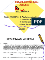 Kegunaan Alkena Dan Alkuna