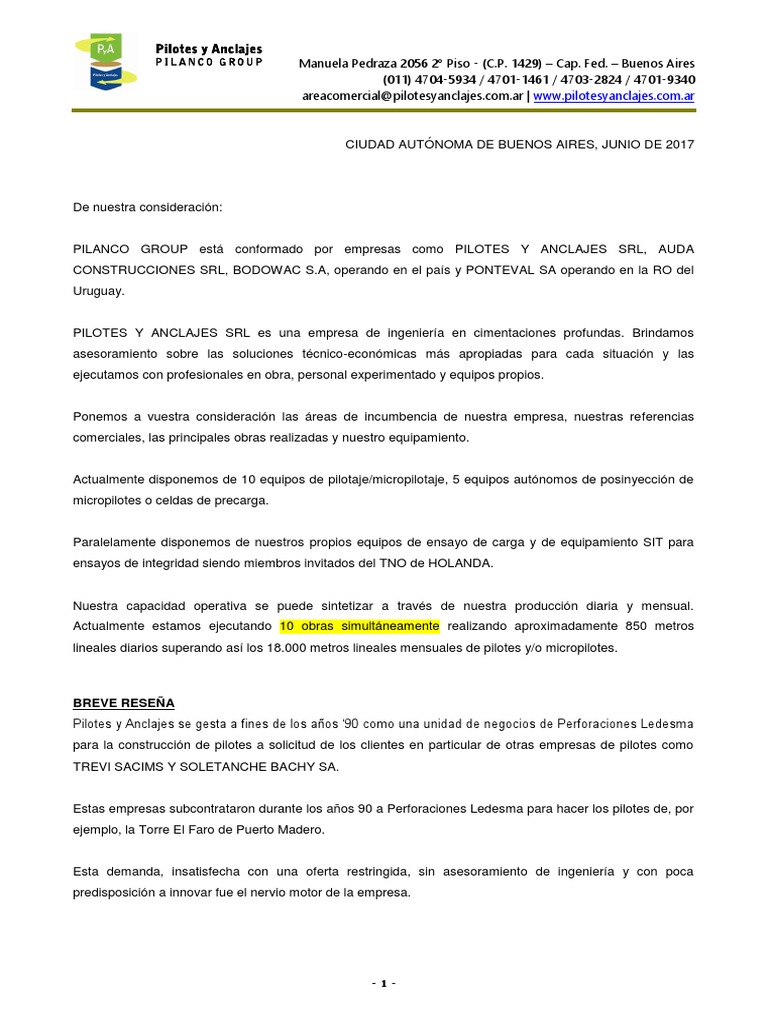 Ingeniería de Cimentaciones en Buenos Aires | PDF | Hormigón | Piloto  marítimo, image size:768x1024