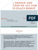 Title: Design and Fabrication of Atc For Pick and Place Robot