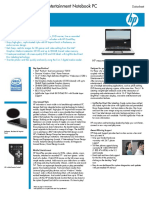 HP Pavillion Dv6500 Data Sheet
