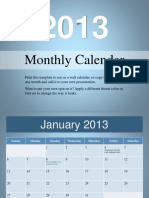 2013 Calendar