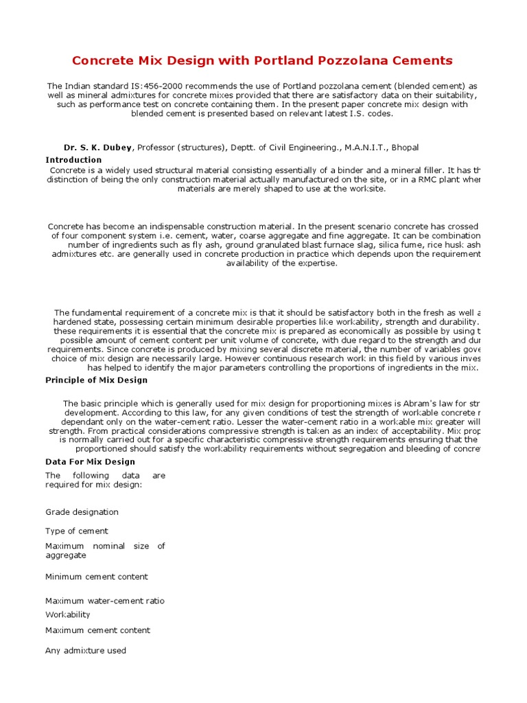 What is cement made of picture