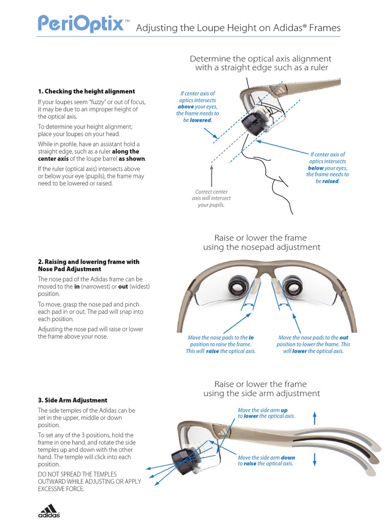 adidas eyeglasses nose pads