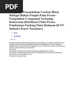 Download Pengaruh Penambahan Carbon Black Sebagai Bahan Pengisi Pada Proses Pengolahan Compound Terhadap Kekerasan by afriantorabbi polbeng SN358431742 doc pdf