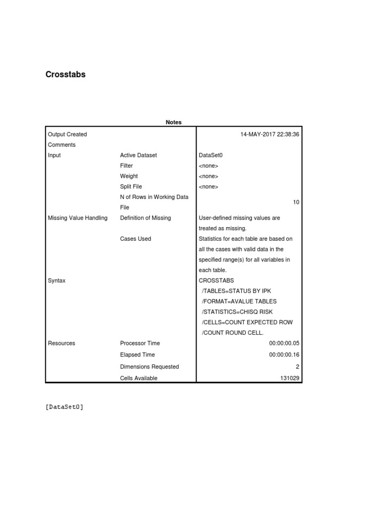 Cross Tabs | PDF | Scientific Method | Statistical Analysis