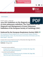 2014 ESC Guidelines On The Diagnosis and Management of Acute Pulmonary Embolism - European Heart Jou