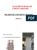 Pilares de concreto armado: dimensionamento e esforços