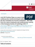 2016 ESC Position Paper on Cancer Treatments and Cardiovascular Toxicity Developed Under the Auspice