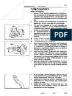 Turbocharger Precautions