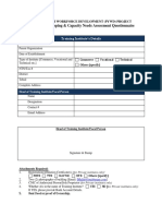 Mapping & CB Questionnaire - Final