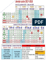 Calendar Școlar 2017-2018