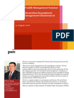 AWM Seminar - Private Securities Investment Fund Management in China - Aug 16 PWC