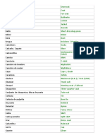 Vocabulario de Ropa y Formas Geometricas en Ingles