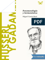 Husserl y Gadamer - Miguel GarciaBaro PDF