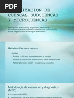 Priorizacion de Cuencas, Subcuencas y Microcuencas