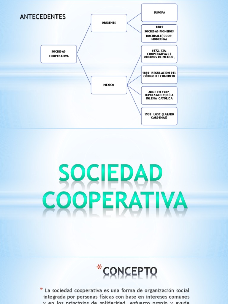 Historia de las Sociedades Cooperativas en México | PDF | Sociedad de ...