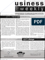 Business Weekly Newsletter, August 13, 2010 - Parshah Shoftim 5770