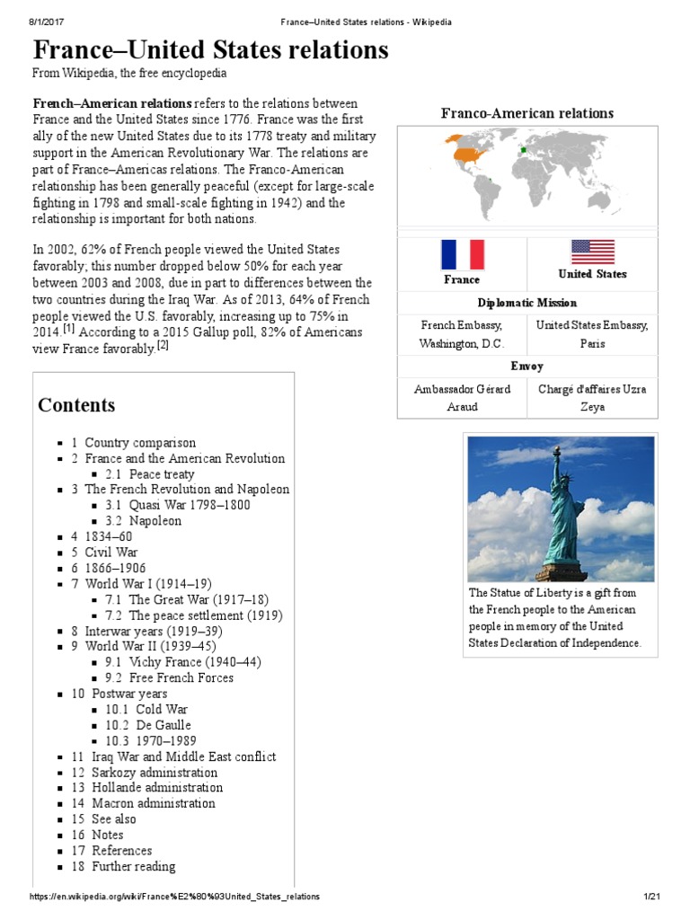 FranceUnited States Relations Wikipedia Charles De Gaulle France