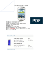 Samsung Galaxy Fame S6810 Harga RP 1.275.000: RAM 512MB