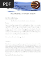 Evolucao Social Do Conceito de Tempo