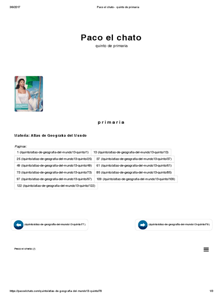 Paco El Chato Quinto de Primaria PDF