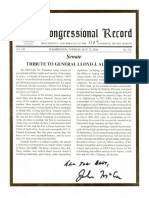 Congressional Record of John McCain On Gen. Lloyd J. Austin III