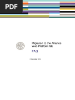 Migration To Alliance Web Platform Se Faq v6