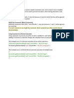Single Line Comments: //document - Getelementbyid ("Myh") .Innerhtml "My First Page"