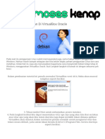 Tutorial Install Debian Di VirtualBox Oracle