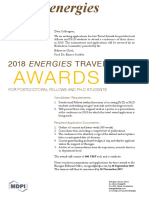 2018 Energies Travel Award of Flyer